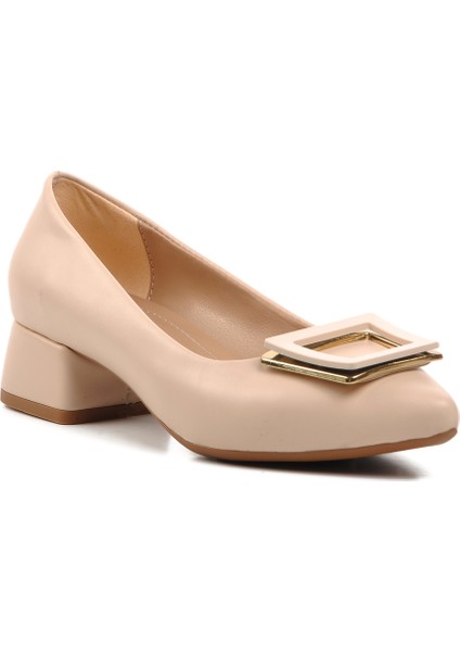 Bej Kadın Topuklu Ayakkabı modelleri
