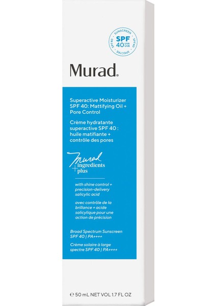 Superactive SPF40 Moisturizer:mattifying Oil+Pore fiyatları