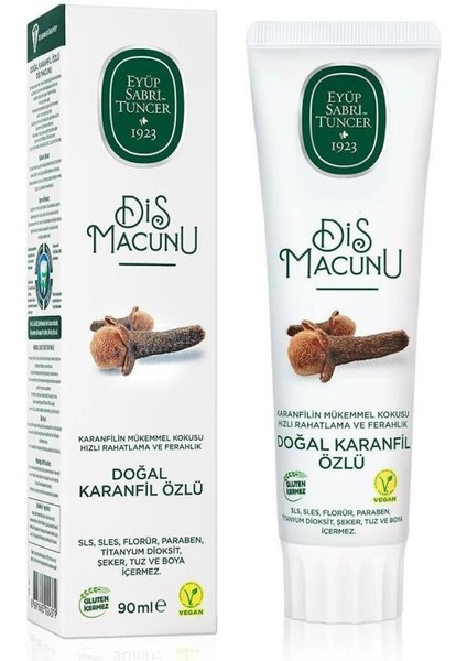 Doğal Diş Macunu 90 gr Karanfil
