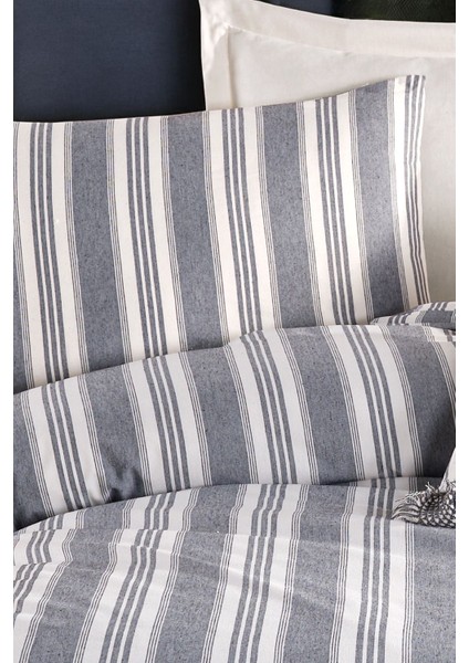 Modern Stripe Nevresim Takımı Tek Kişilik Gentletouch Antrasit