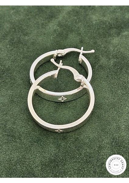 925 Ayar Gümüş Kadın Halka Modern Model Küpe fiyatları