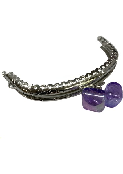 Metal Oval Cüzdan Klipsi Akide Şekeri 11 cm M6