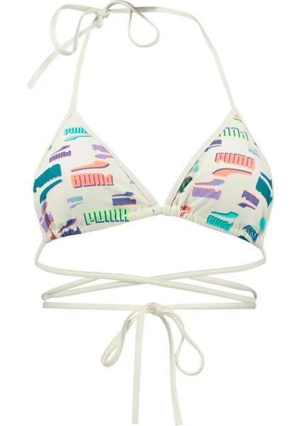 Kadın Beyaz Puma White Combo Beyaz Kadın Bikini Üstü