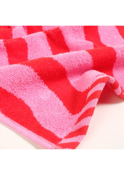 Tabea - Pamuk %100 Pamuk El Havlusu 30X50 cm Pembe - Kırmızı