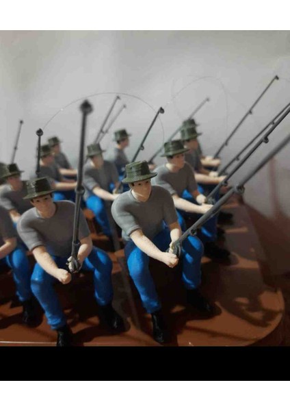 Balıkçı Adam Akvaryum Dekoru modelleri