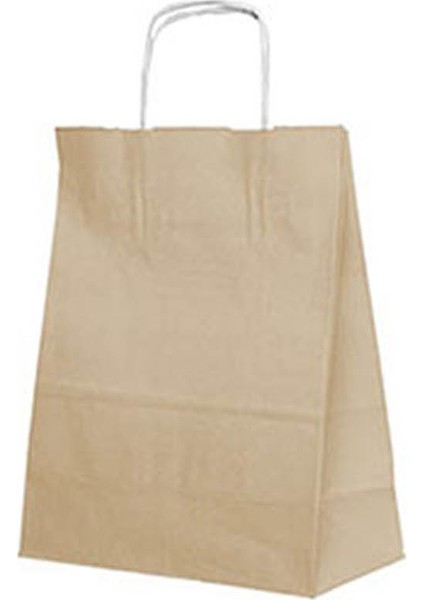 Roll-Up Kraft Çanta Naturel Orta Boy 25x31cm 25li fırsatları