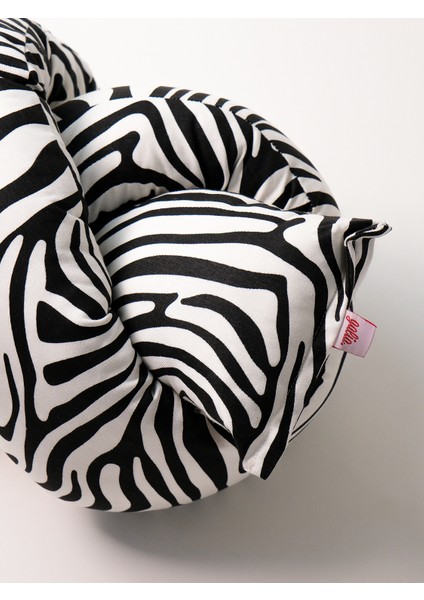 Zebra Desen Siyah Beyaz Çok Amaçlı U Şekilli Sosis Yastık fırsatları