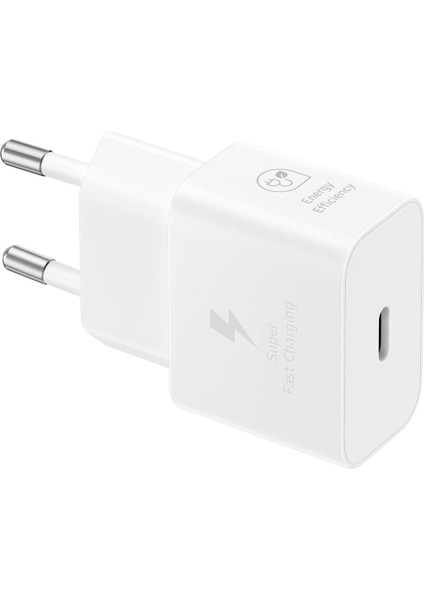 25 Watt Şarj Adaptörü + Kablo Seti, Beyaz