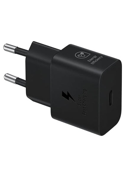 Hızlı Şarj Cihazı, Usb-C, 25 W Veri Kablosuz, Siyah