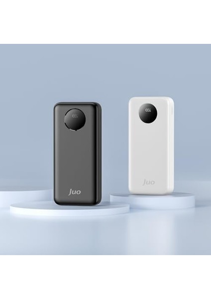 20000MAH 22.5W Dijital LED Ekranlı Taşınabilir Hızlı Şarj Cihazı Powerbank Siyah