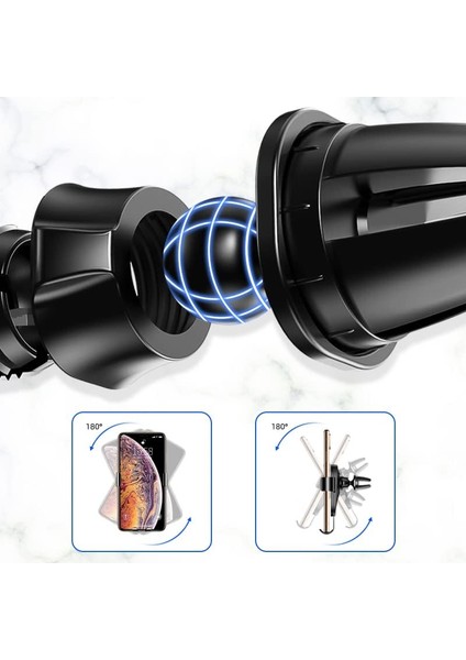 Jr-Zs198 Hafif Gölge Serisi Gravity Bracket Havacılık Araç Ven Telefon Tutucu (Jr-Zs198 Havalandırma)