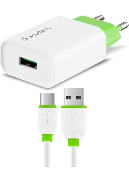 SC213B 2.a Type-C Comfort Fast Seyahat ŞARJI+2A USB Kablo