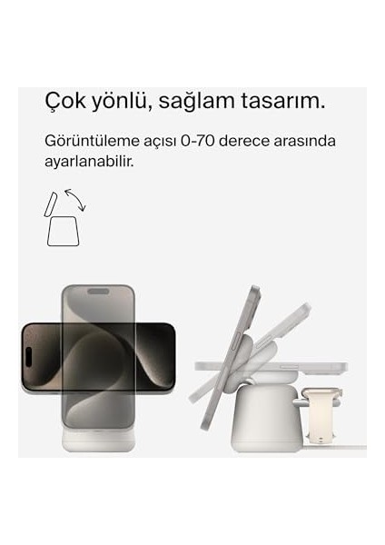 Boostcharge Pro 2'si 1 Arada Kablosuz Şarj Istasyonu