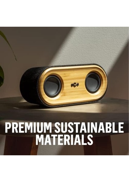 Get Together 2 Mini Taşınabilir Bluetooth Hoparlör. Sürdürülebilir Malzemelerden Yapılmış Kablosuz Seyahat Hoparlörü, 15 Saat Çalma Süresi, Mikrofon, 20 W Dış Mekan Hoparlörü
