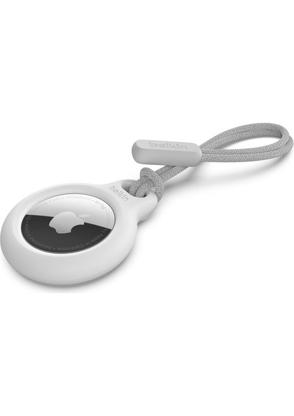 Airtag Için Anahtarlıklı Kılıf - Beyaz