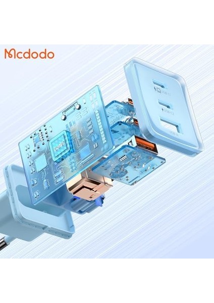 CH-1503 67W Gan 5 Mini 2xtype-C 1xusb Girişli Hızlı Şarj Aleti