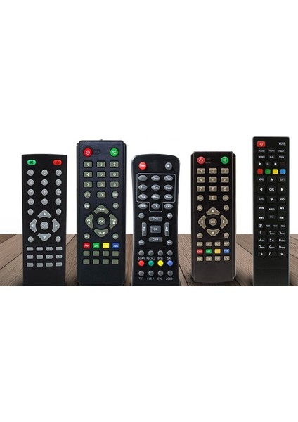 Çocuklar Için Oyuncak Tv Kumandası Gerçek Görünümlü Güvenli 5 Adet Farklı Tip
