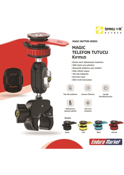 Smnu Magıc Telefon Tutucu Kırmızı