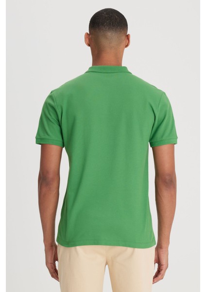 Polo Yaka Tişört Yeşil Erkek Kısa Kol T-Shirt