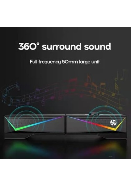 DHE-6005 Kablolu Soundbar Multimedya Hoparlör Rgb 2.0