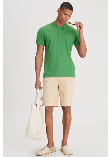Polo Yaka Tişört Yeşil Erkek Kısa Kol T-Shirt modelleri