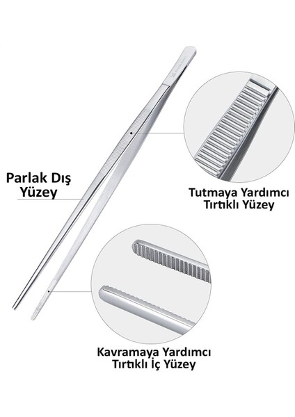 30cm Renkli Profesyonel Mutfak Şef Cımbızı, Pratik Maşa, Çok Renkli modelleri