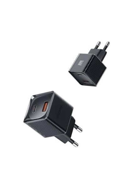 CH-4151 33W Gan Pd 1xtype-C 1xusb Girişli Hızlı Şarj Cih-Siyah