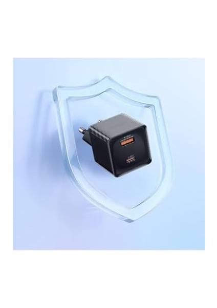CH-4151 33W Gan Pd 1xtype-C 1xusb Girişli Hızlı Şarj Cih-Siyah