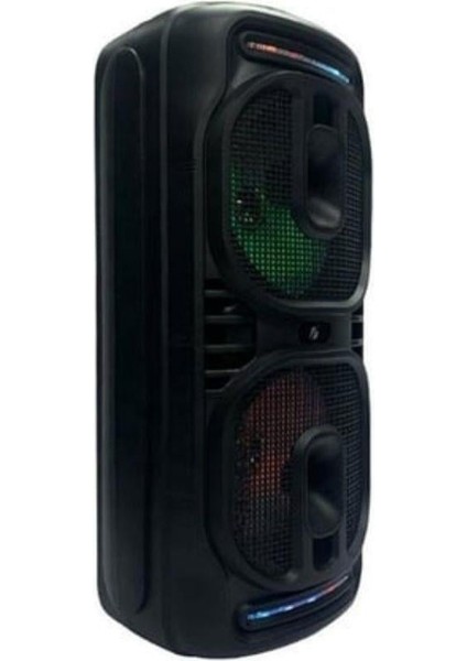 KTS-1819 Siyah Bluetooth Hoparlör | Rgb Led, Dahili Mikrofon, Kumandalı Speaker