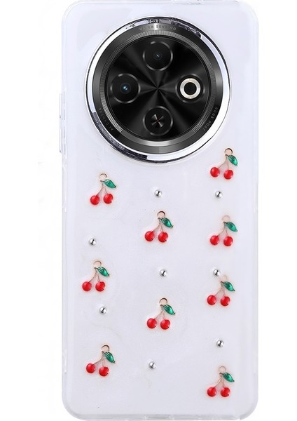 Tecno Spark 30C Kılıf Kutup Figürlü Kiraz