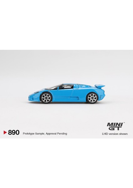 Bugatti EB110 Super Sport 1/64 Ölçekli Metal Araç Mavi Renk Detaylı Tasarım modelleri