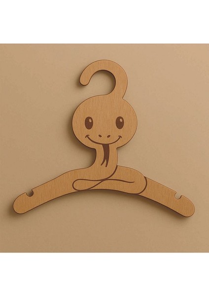 7'li Lazer Kesim Ahşap Yılan Figürlü Bebek Askılığı Bebek Odası Için Doğal, Sevimli ve Dayanıklı fiyatları