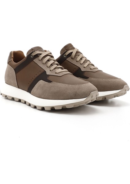 Erkek Kum Bağcıklı Hakiki Deri Sneaker fiyatları