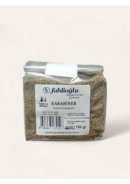 Taşdeğirmende Öğütülmüş Taze Çekim Karabiber 150 gr