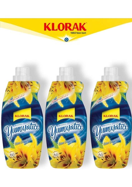 Yumuşatıcı Sarı Çiçekler 1440 Ml. 60 Yıkama (3 Adet)
