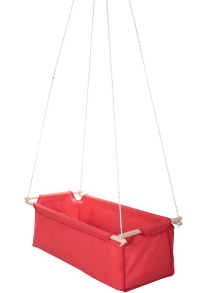 Ahşap Bebek Salıncağı - Taşıma Kapasitesi 9-25 kg - Kırmızı fiyatları
