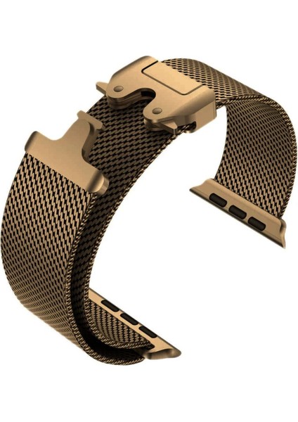 natürel Titanyum Apple Watch Ultra Band 42-44-45-49MM S10 46MM Milanese Bilezik 10 9 8 7 6 5 Se 4 4