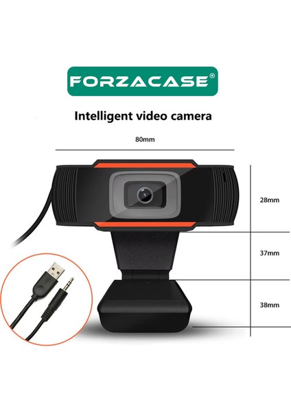 1080P Ayarlanabilir Tak ve Çalıştır Mikrofonlu Görüntülü Web Kamerası Webcam - FC1020