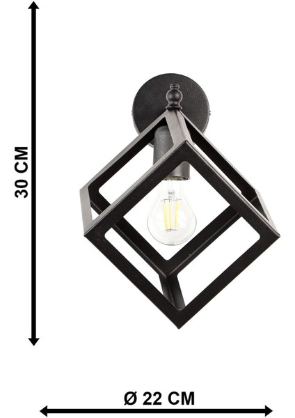 Küp Aplik 2 Adet Siyah indirimleri