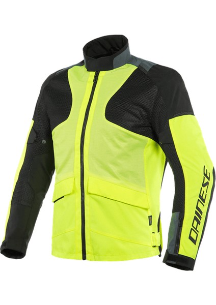 Daınese Ceket/aır Tourer Tex Fluo Yellow Ebony Blk Mont