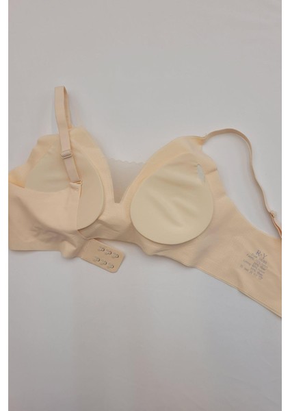 Kadın 2010 Balensiz Lazer Dikişsiz Çıkarılabilir Pedli Sütyen Ekru fiyatları