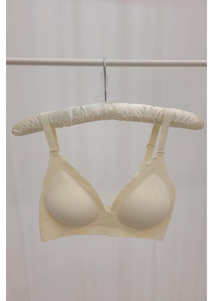 Kadın 2010 Balensiz Lazer Dikişsiz Çıkarılabilir Pedli Sütyen Ekru modelleri