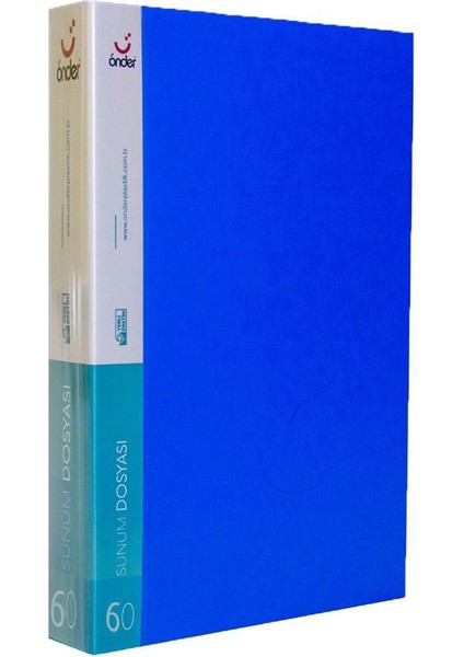 A4 Sunum Dosyası Pp 60 Yaprak - Mavi (1060-1)