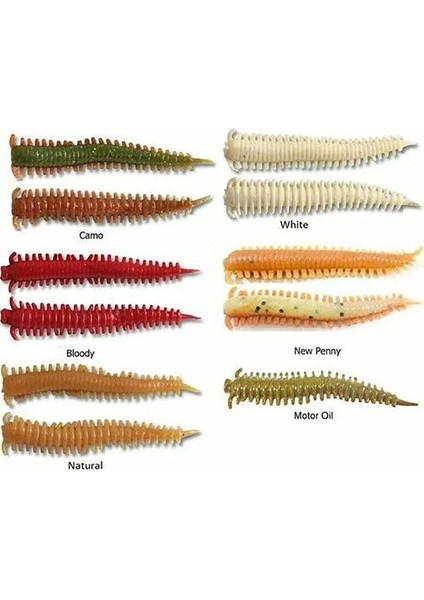Gulp Bloody 5cm Saltwater Sandworm 16 Adet Kokulu Lrf Silikon