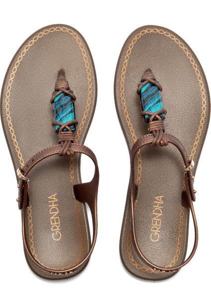 Cacau Rustica Kadın Parmak Arası Sandalet Bronz 35/40
