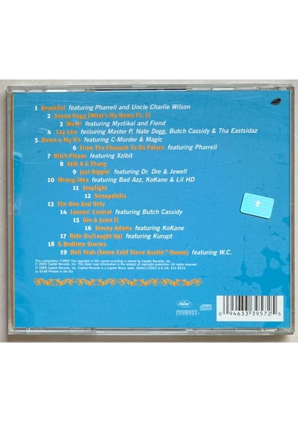 The Best Of Snoop Dogg CD (Orijinal Dönem Baskı Cd)