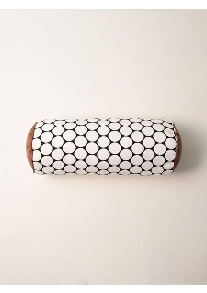Siyah Noktalı Desenli Silindir Sosis Rulo Yastık fiyatları