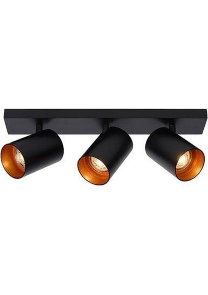 3 x 7 Watt Günışığı Alüminyum Kasa Dekoratif Iç Mekan Tavan ve Duvar Spotu 3 Spotlu GU10 Duy Armatü fırsatları