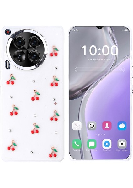 Tecno Camon 30 Kılıf Kutup Figürlü Kiraz + Ekran Koruyucu