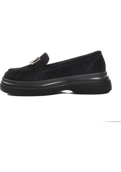 Siyah Süet Kadın Loafer Ayakkabı fiyatları